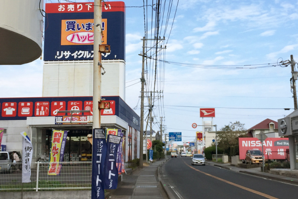 ④高校を過ぎて2,3分で到着です。