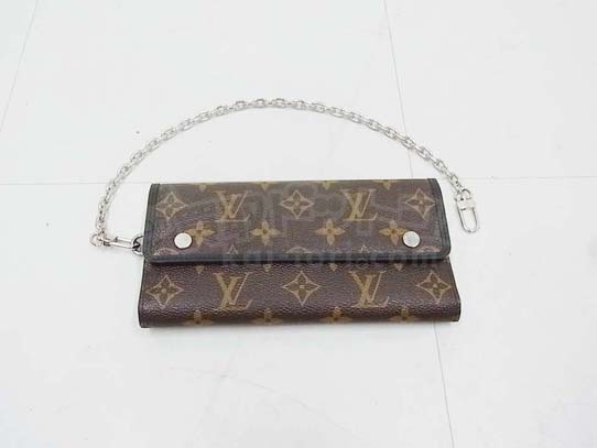 ’14.09.29　LOUIS VUITTON / ルイ ヴィトン モノグラムマカサー ポルトフォイユロン 長財布 チェーン付き