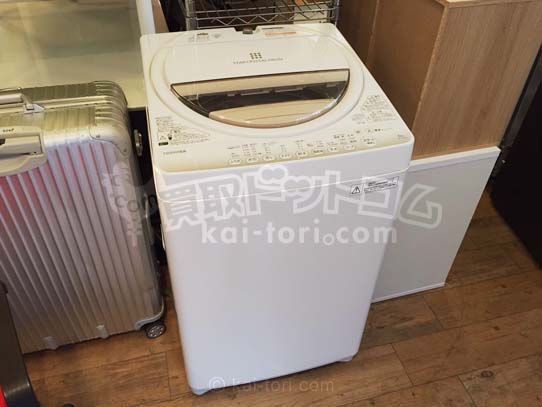 買取金額　8,000円　東芝/TOSHIBA　洗濯機　6kg　2015年製　AW-6G2-W