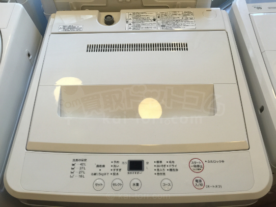 買取金額 5,000円 2011年製　無印良品　全自動電気洗濯機　4.5K　ASW-MJ45