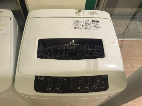 買取金額　3,500円 Haier/ハイアール 4.2kg 全自動洗濯機  JW-K42H
