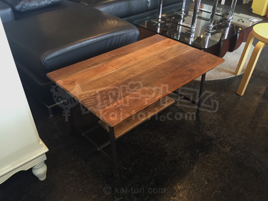 買取金額5000円 　wood&iron cofe table