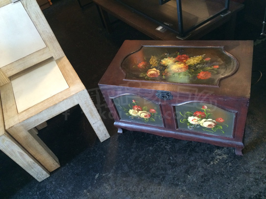 買取金額2500円　Asian design Wood box