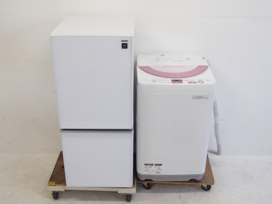 買取金額 ￥25,000 冷蔵庫/洗濯機 SHARP/シャープ SJ-GD14C-W / ES-GE6A