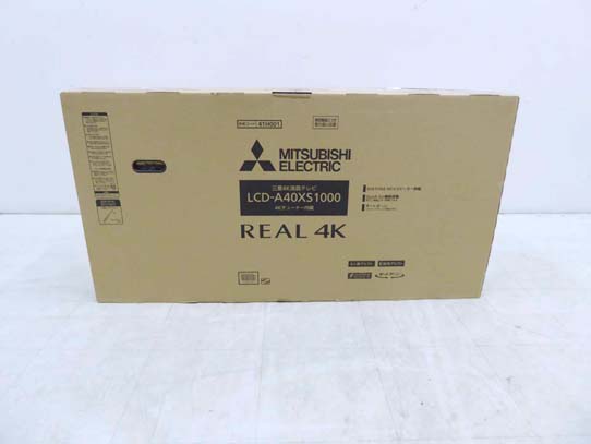 買取金額 45,000  未使用 三菱電機 REAL リアル LCD-A40XS1000 4K液晶テレビ TV 40V型