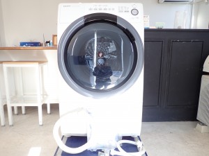 買取金額 45,000円 SHARP シャープ ドラム式洗濯乾燥機 ES-S7D-WL 7/3.5kg おしゃれ着コースヒートセンサー乾燥 2019年製