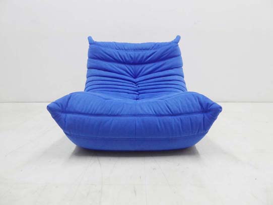 買取金額　30,000円　ligne roset リーン ロゼ  TOGO トーゴ 一人掛けソファ １Pソファ ブルー