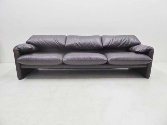 買取金額 450,000円 Cassina ixc カッシーナ 675MARALUNGA マラルンガソファ 受注輸入 X本革 3人掛ソファ