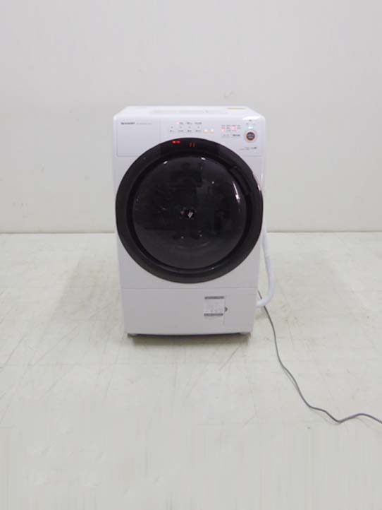 買取金額 60,000円 SHARP シャープ 2021年製  ES-S7F-WL プラズマクラスター コンパクト ドラム式洗濯乾燥機 7キロ