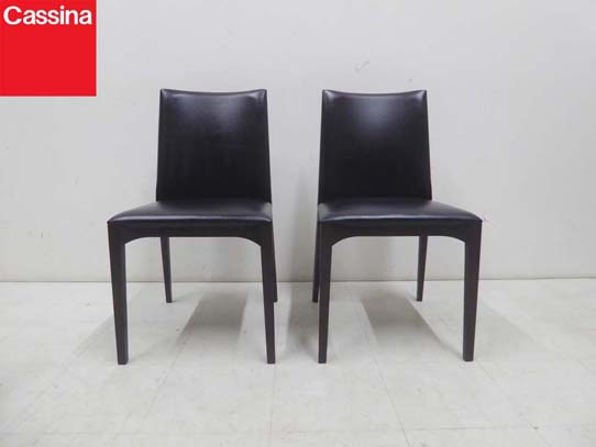 買取金額 40,000円 2脚セット Cassina ixc カッシーナ 本革レザー LINE