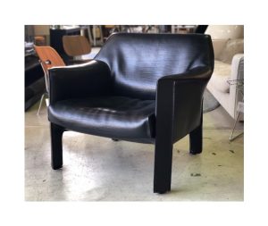 買取金額 175,000円■Cassina/カッシーナ/マリオ・ベリーニ■415 CAB/キャブ ソファ 135万 黒 ブラック 1人掛け