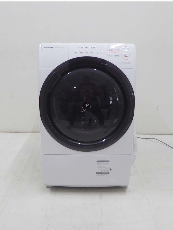 買取金額 25,000円 SHARP シャープ 2022年製 ES-S7G-WR プラズマクラスター コンパクト ドラム式洗濯乾燥機 7キロ 乾燥3.5キロ