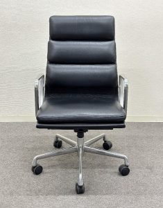 買取金額150,000円 ■Herman Miller/ハーマンミラー■Eames Soft Pad/イームズ ソフトパッド エグゼィティブチェア ハイバック 黒 アルミナムグループ