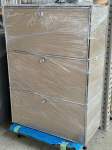 買取金額 100,000円■USM/ハラーシステム■キャビネット 1列3段　ベージュ　鍵なし　ソフトクローズ