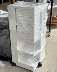 買取金額 35,000円■B-LINE/ビーライン■Boby Wagon/ボビーワゴン　4段4トレイ　白　ロングセラー