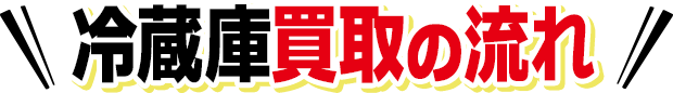 冷蔵庫買取の流れ