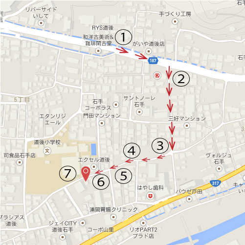 愛媛店の地図